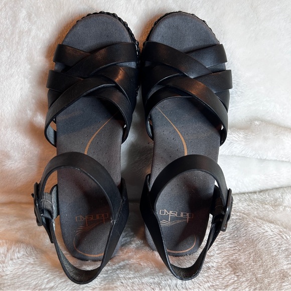 Dansko Black Leather Sandals - Size 36 EU - Picture 6 of 11